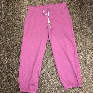 Mossimo Supply Company 3/4 length drawstring lightweight pants, Pink, size M